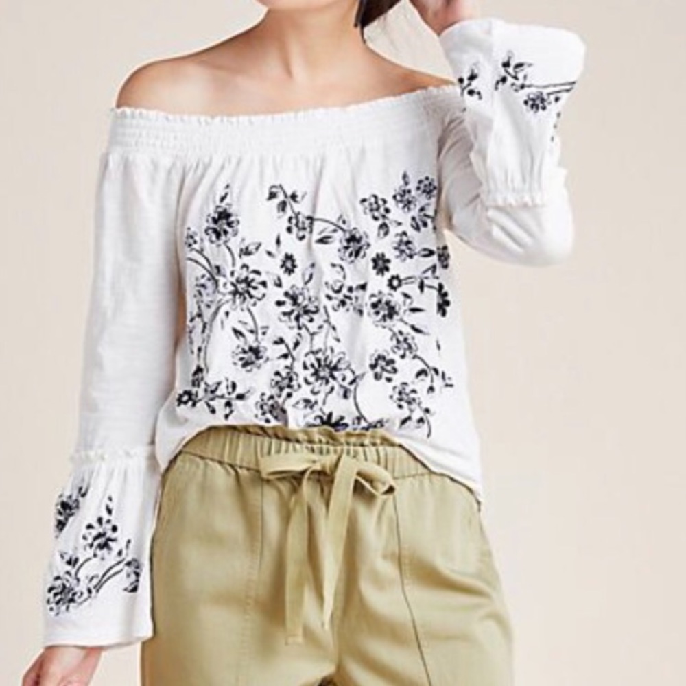 Anthropologie Off-shoulder Top